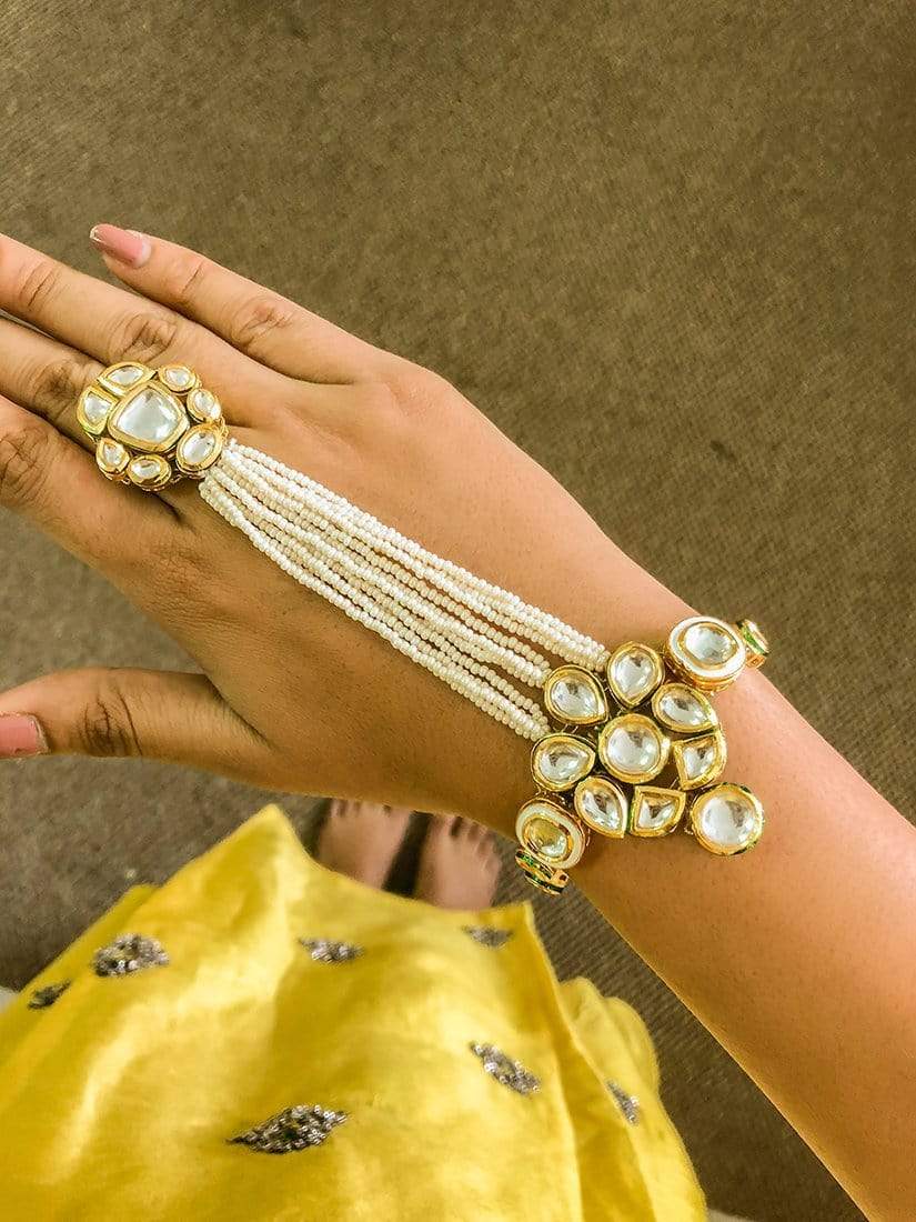 Kundan hand store jewellery