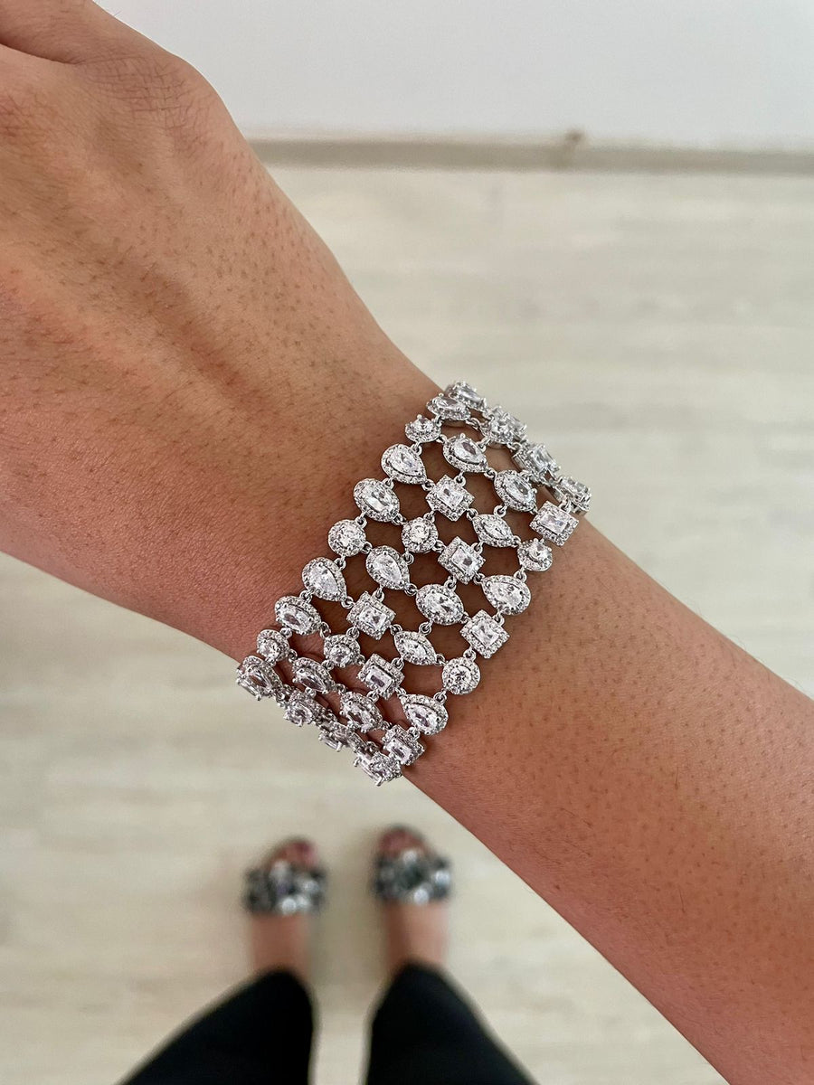 4 Layer Geometric Bracelet