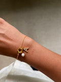 Locked in Love Personalised Pearl Charm Bracelet by Prerto — gifting jewellery