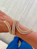 Classic Rose Gold Diamond Wrap Bracelet by Prerto — Indian & Arab wedding jewellery
