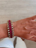 Sia Ruby Kundan Polki Diamond Kada Bangles Set of 2 by Prerto — Indian bridal jewellery