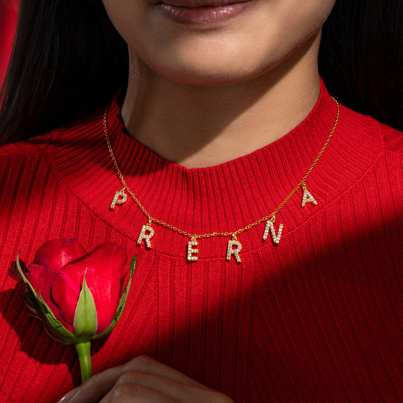 Nome Iniziale Personalised Name Necklace by Prerto — gifting jewellery