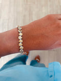 Tear Drop & Golden Glow Diamond Crystal Bracelet by Prerto — Indian & Arab wedding jewellery