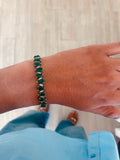Tear Drop & Emerald Diamond Crystal Bracelet by Prerto — Indian & Arab wedding jewellery