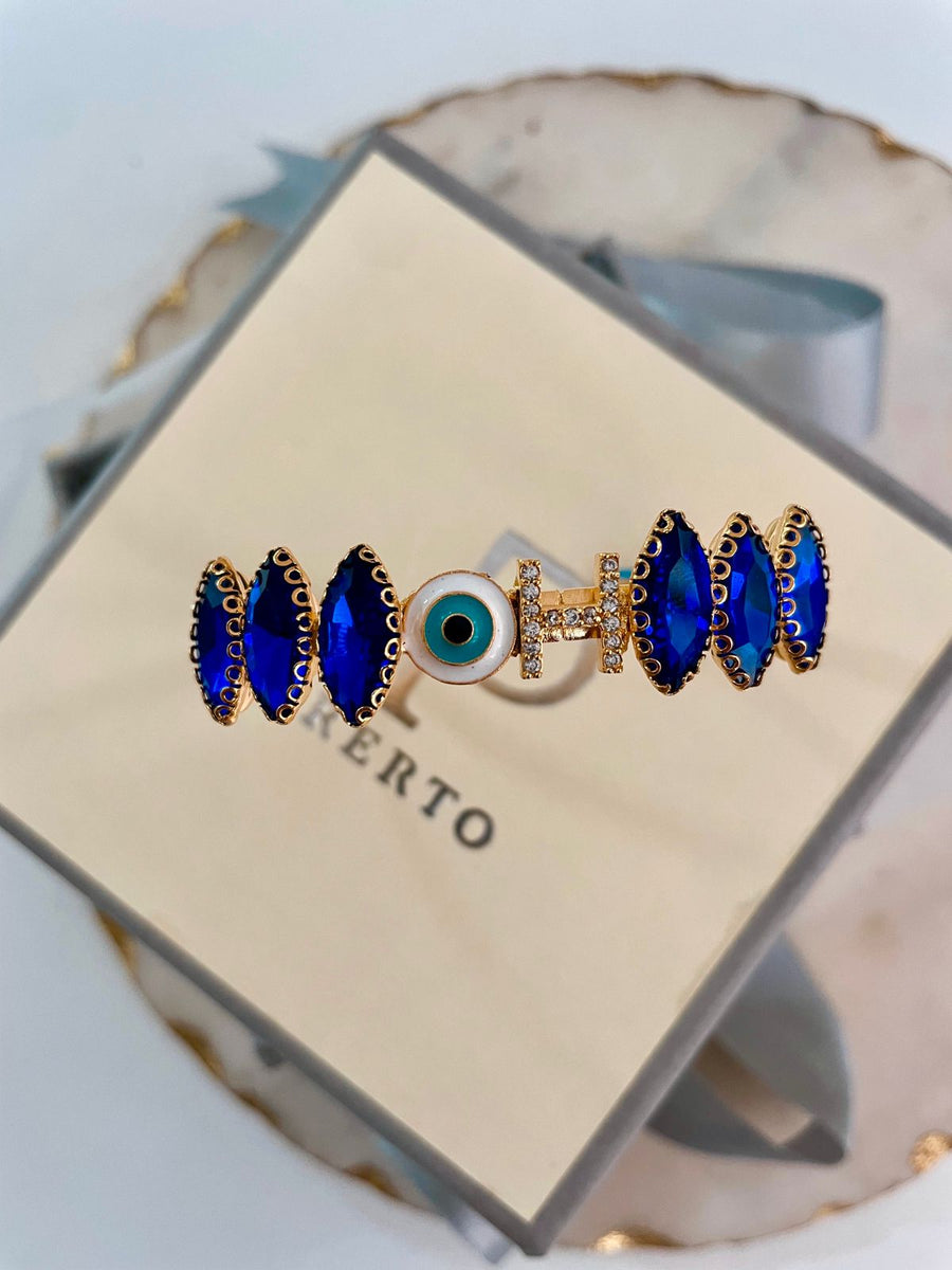 Gelato de arándano personalizado Pulsera Evil Eye