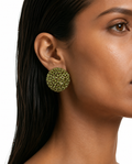 Ruhana Olive Dome Studs