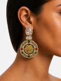 Saira Multicolour Lion Statement Earrings