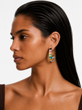 Zephyra Multicolor Hoop Earrings