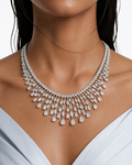 Rain Drop Diamanté Necklace Set