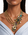 Aurevie Multicolour Statement Luxe Necklace Set – Necklace & Earrings