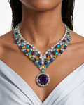 Juego de collar Ramona Ruby Diamond (collar y aretes)