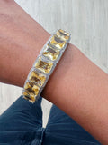 Citrine Gemstone Diamond Setting Bangle by Prerto — Indian & Arab Diwali jewellery
