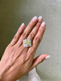 Comet Citrine Diamond Cocktail Ring by Prerto — Indian & Arab Diwali jewellery