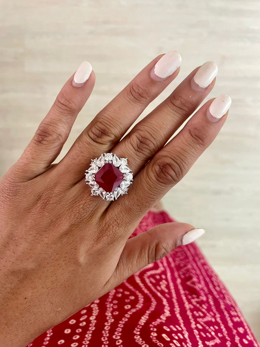 Cubic Ruby Dimonte Ring