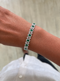Bracelet de tennis Lumi Emerald Diamond-Like Zircon