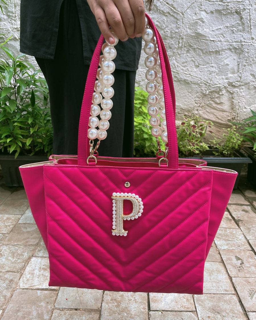 Bolso personalizado de Fuscia acolchado