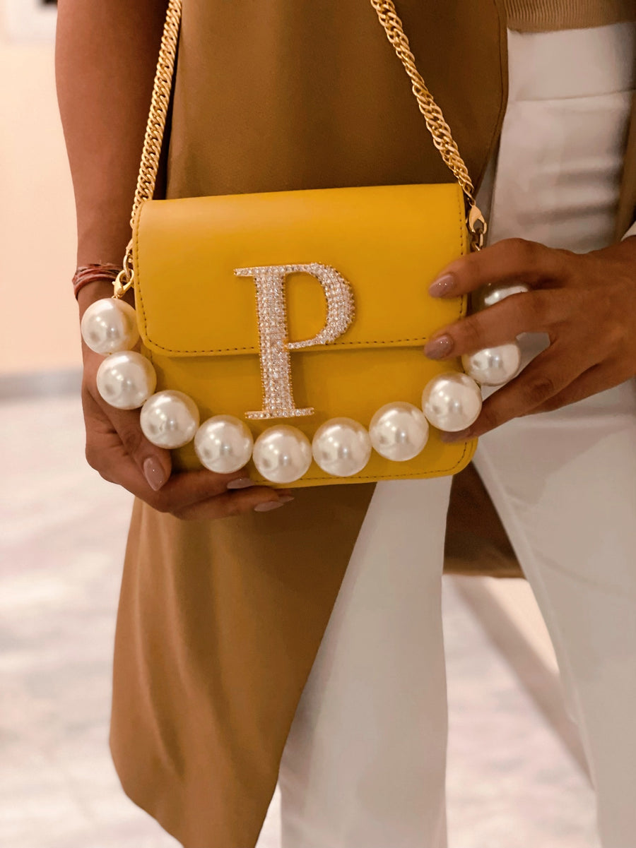 Personalized Yellow Crossbody Bag