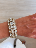 Bracelets Niva Polki Kundan Kada (lot de 2)