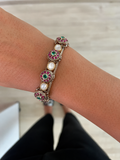 Mysa Ruby & Emerald Polki Kundan-armbanden (set van 2)
