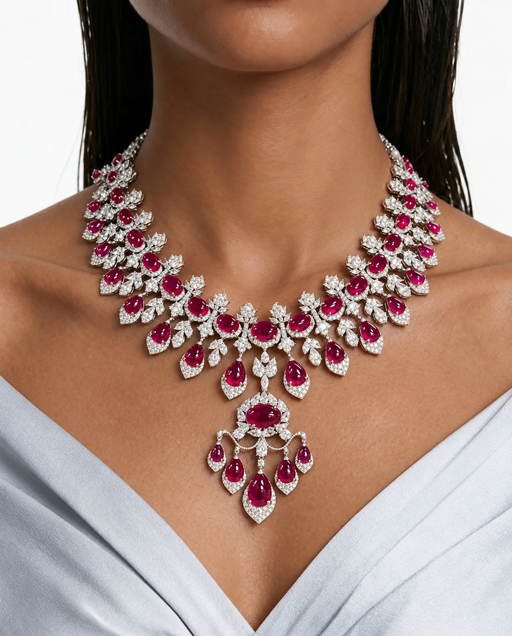 Vionne Ruby Necklace Portrait