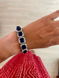 Sapphire Cuboid Tennis Bracelet by Prerto — Indian & Arab wedding jewellery