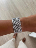 Tear Drop Diamond Crystal Bracelet by Prerto — front view