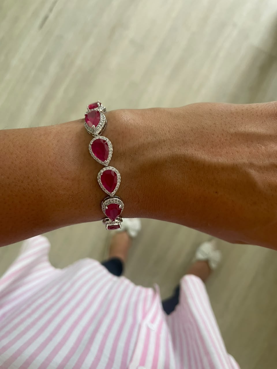 Honeydrop Ruby Bracelet