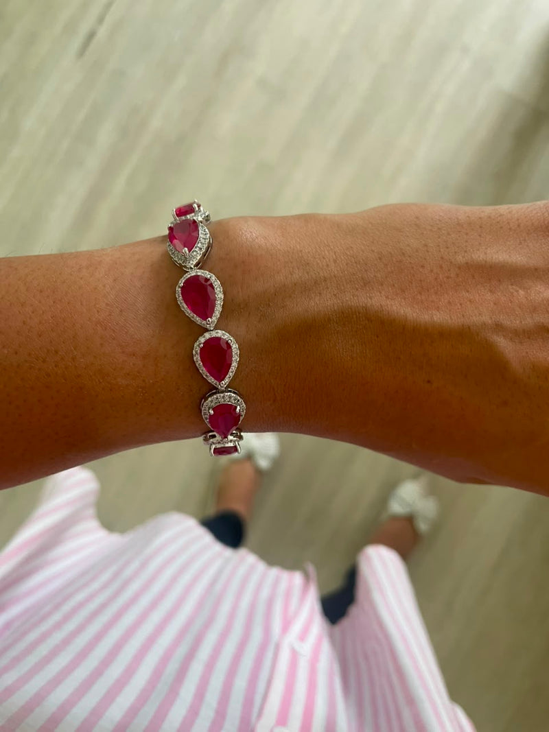 Honeydrop Ruby Bracelet