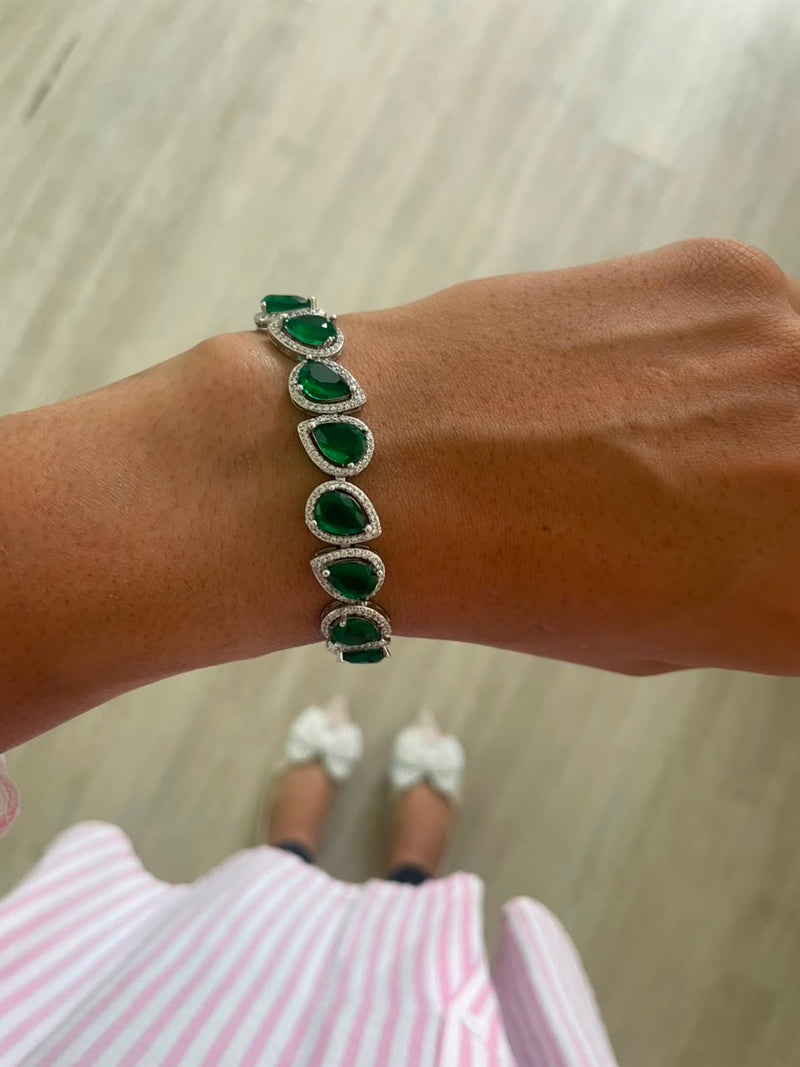 Dewdrop Emerald Bracelet