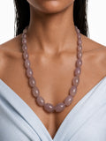 Liliane Muted Lilac Bold Beaded Statement Necklace