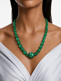 Zingara Emerald Bold Beaded Statement Necklace