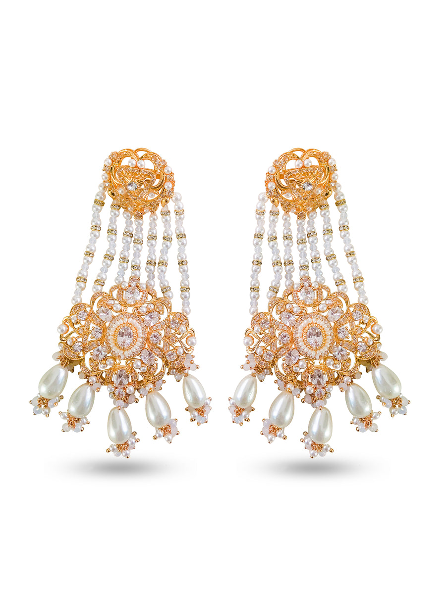 Arshara Pearl Dangler Earrings