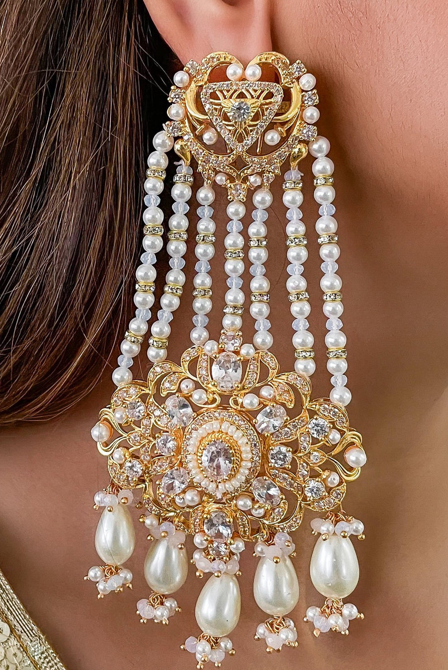 Arshara Pearl Dangler Earrings