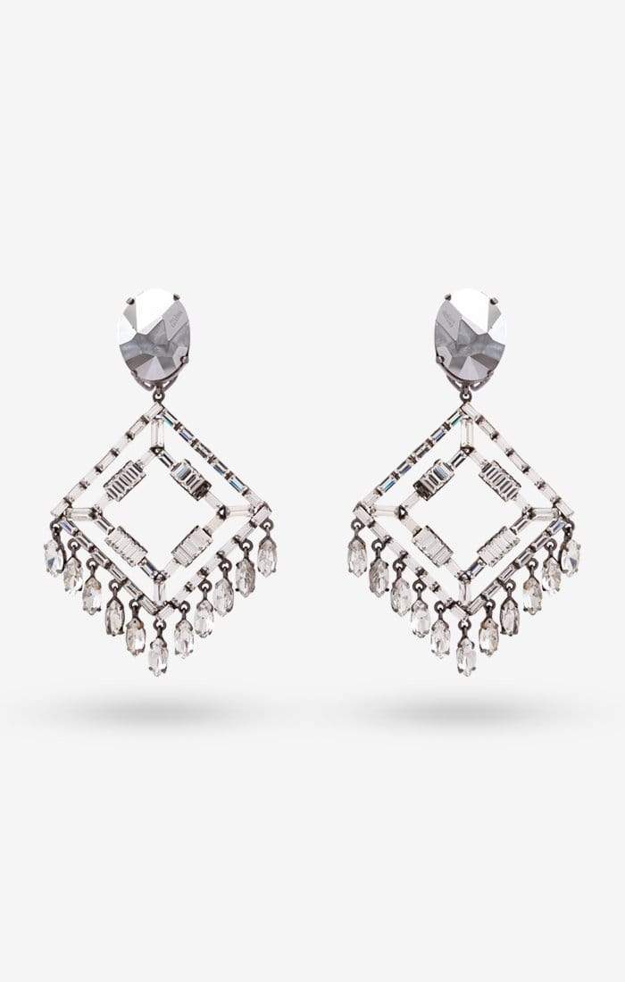 Boucles d'oreilles en diamant Belmont Noir