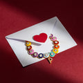 Personalised Multi Colour Single Letter Bracelet by Prerto — Rakhi gifting jewellery