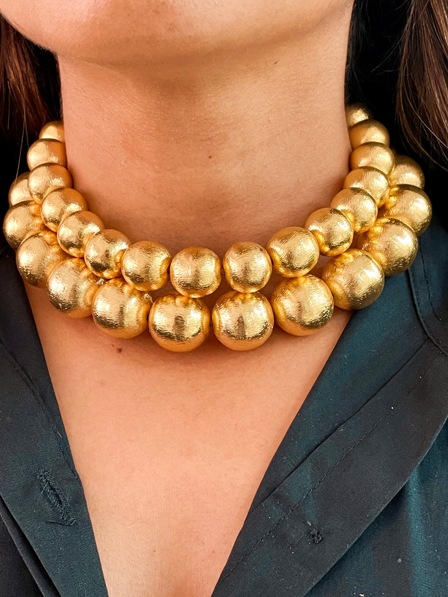 Golden Hour Dual Necklace (set van 2)