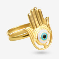 Hamsa evil eye ring store