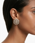 Crystal Dome Stud Earrings