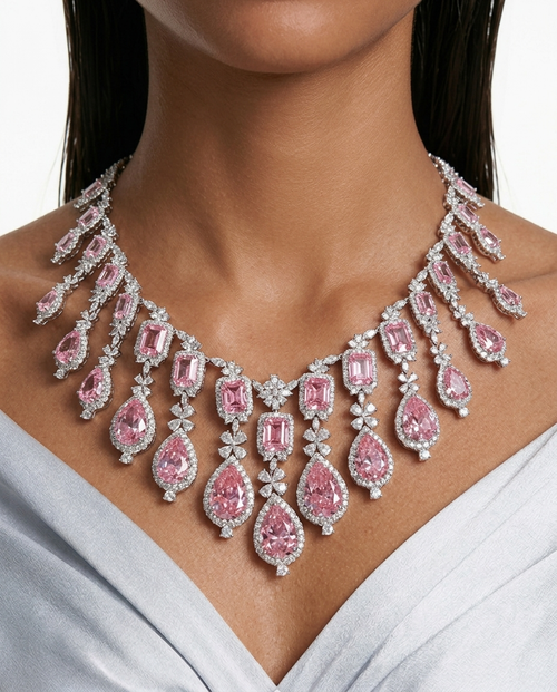 Maharani Eman, Avela & Niva pink trio – detail view | PRERTO
