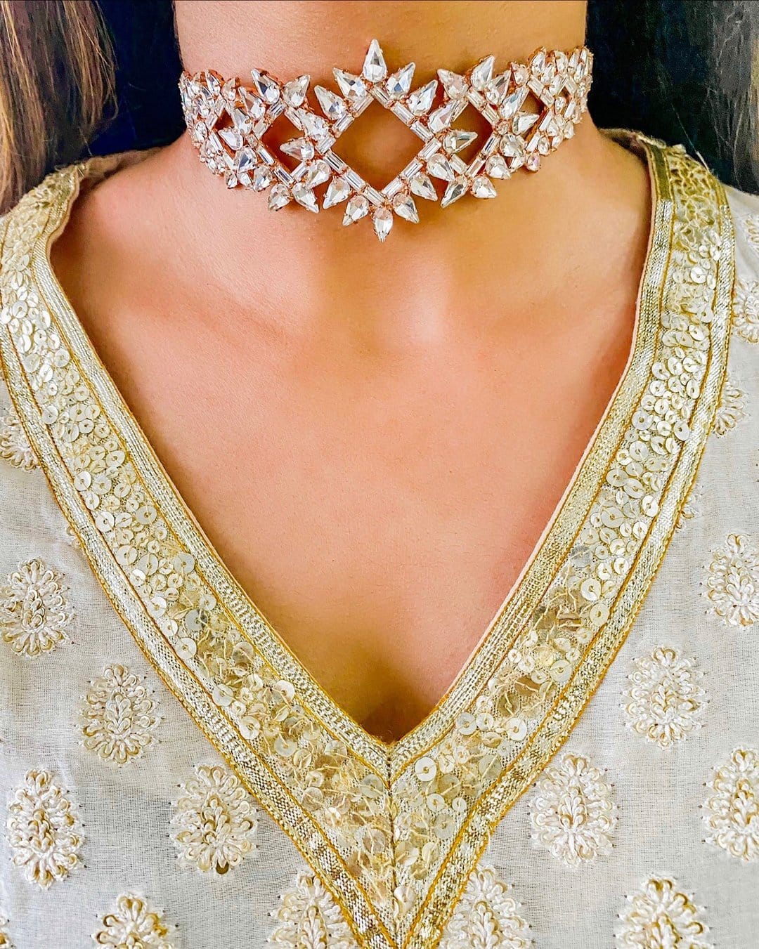 Icy Glass Choker PRERTO E COMMERCE PRIVATE LIMITED