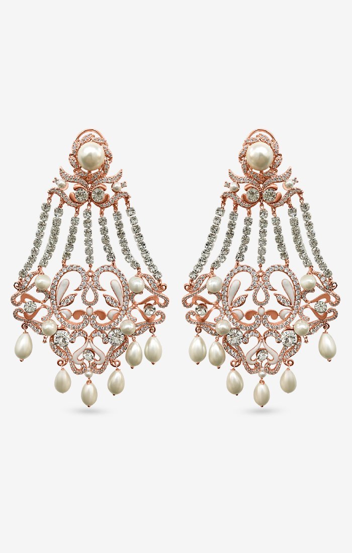 Boucles d'oreilles en diamant Isadora Pearl