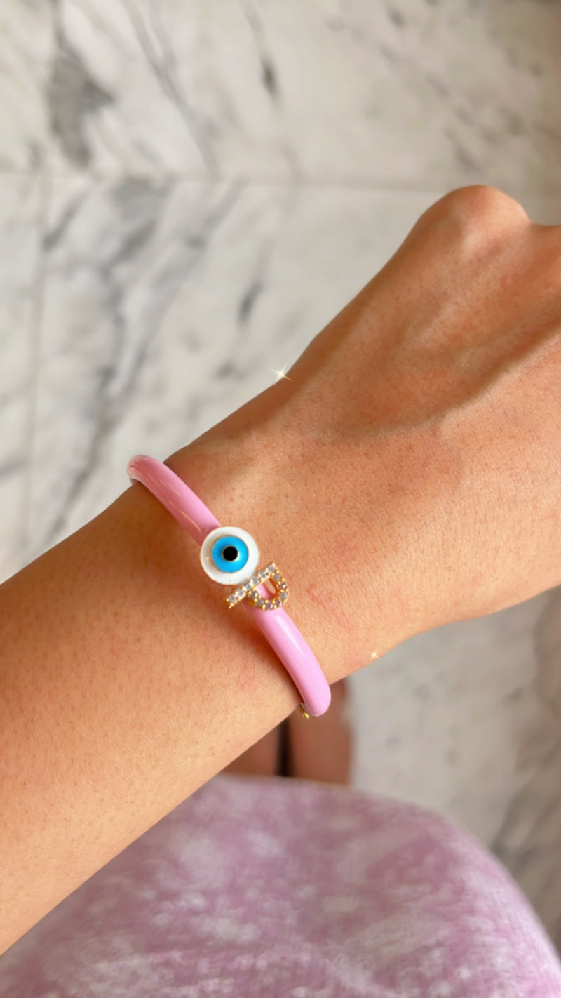 Personalised Evil Eye Lychee Candy Bracelet by Prerto — Rakhi & Eid gift