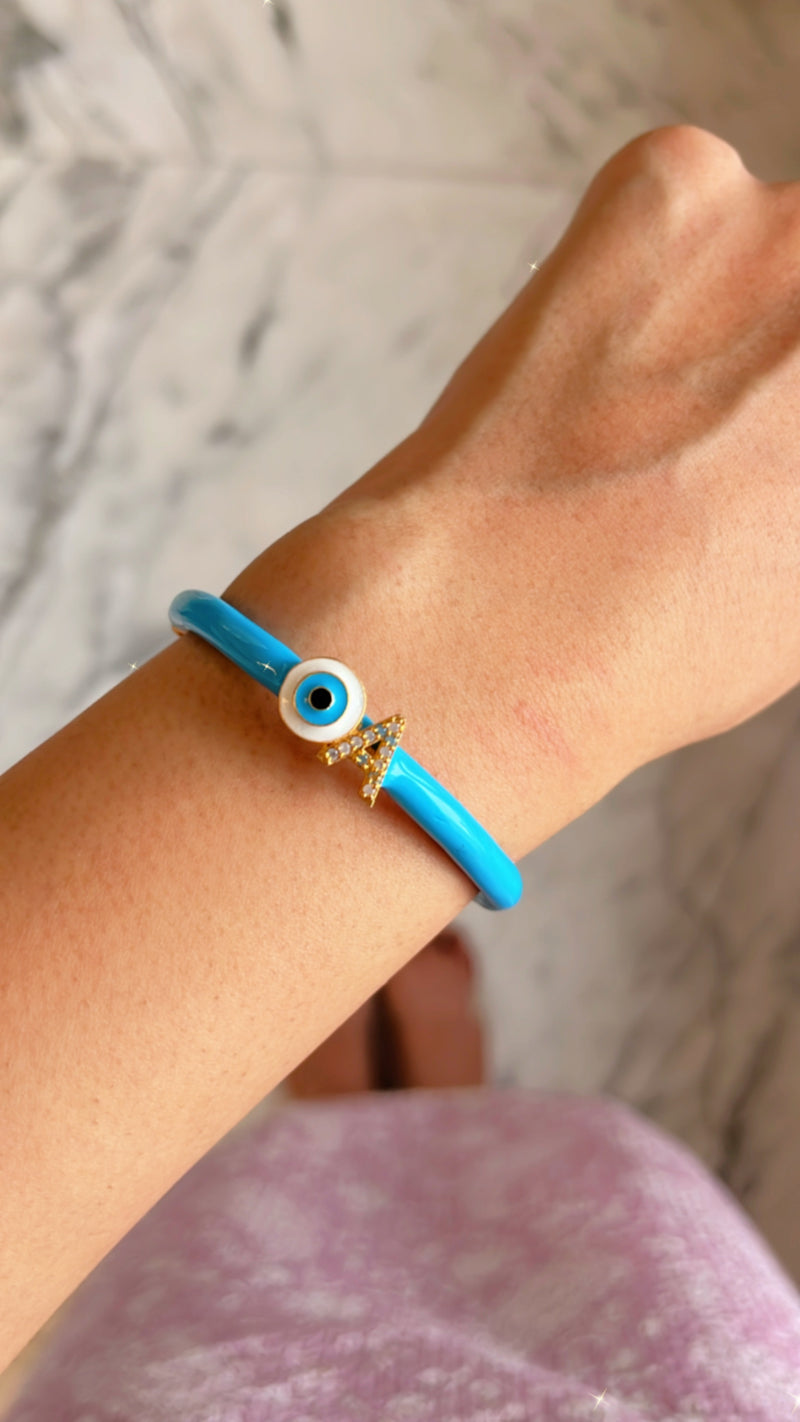 Personalised Evil Eye Sky Candy Bracelet by Prerto — Rakhi & Eid gift