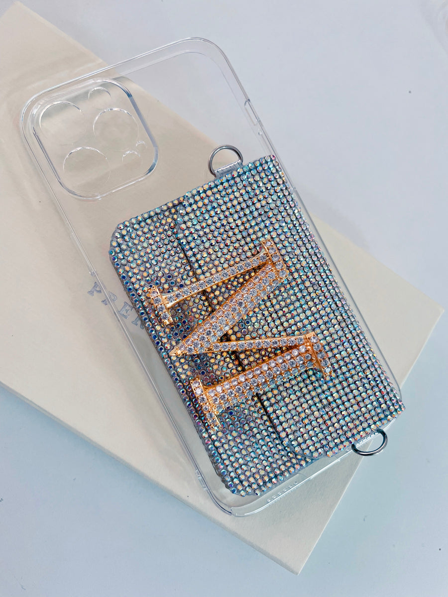 Personalized Jeweled Sparkling Silver Sling Case Oneplus