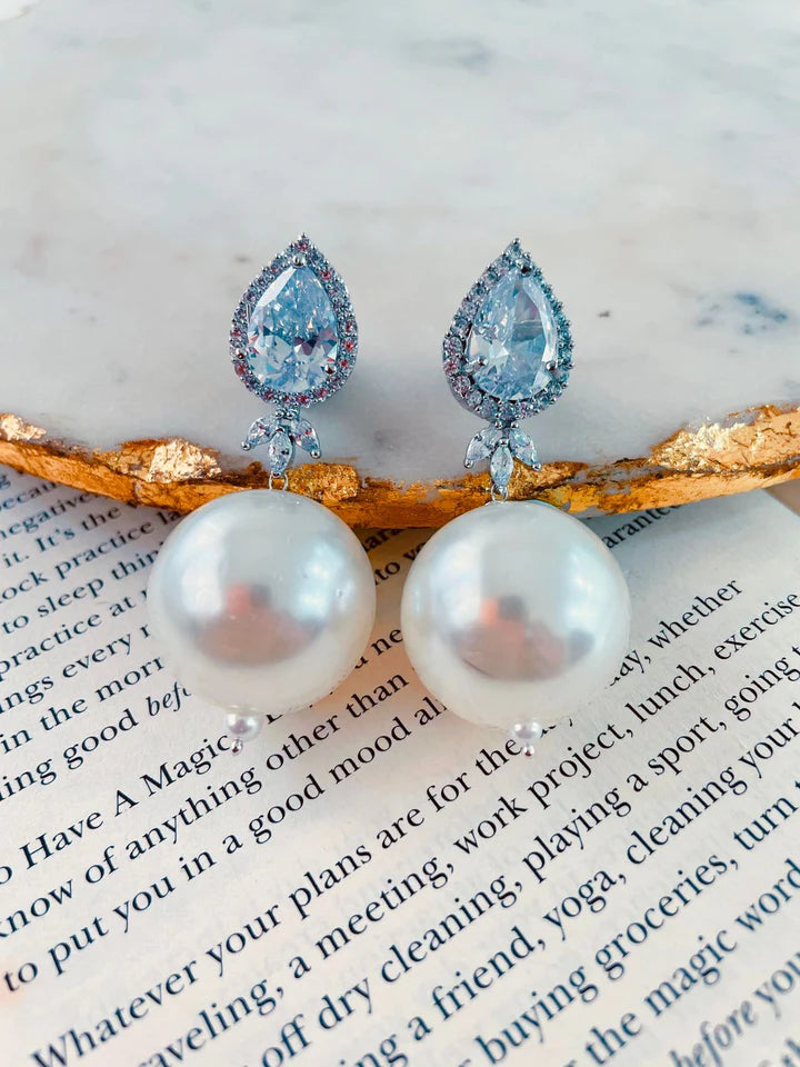 Ramya Pearl Drop Earrings