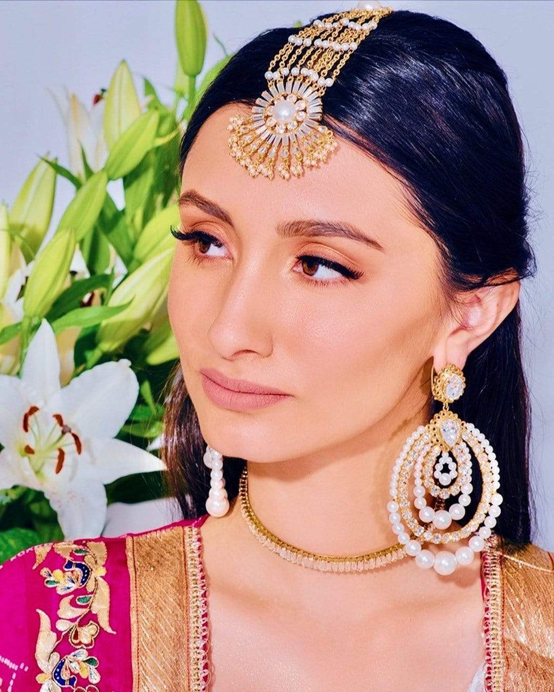 Silver Pearl Drop Maang Tikka PRERTO E COMMERCE PRIVATE LIMITED