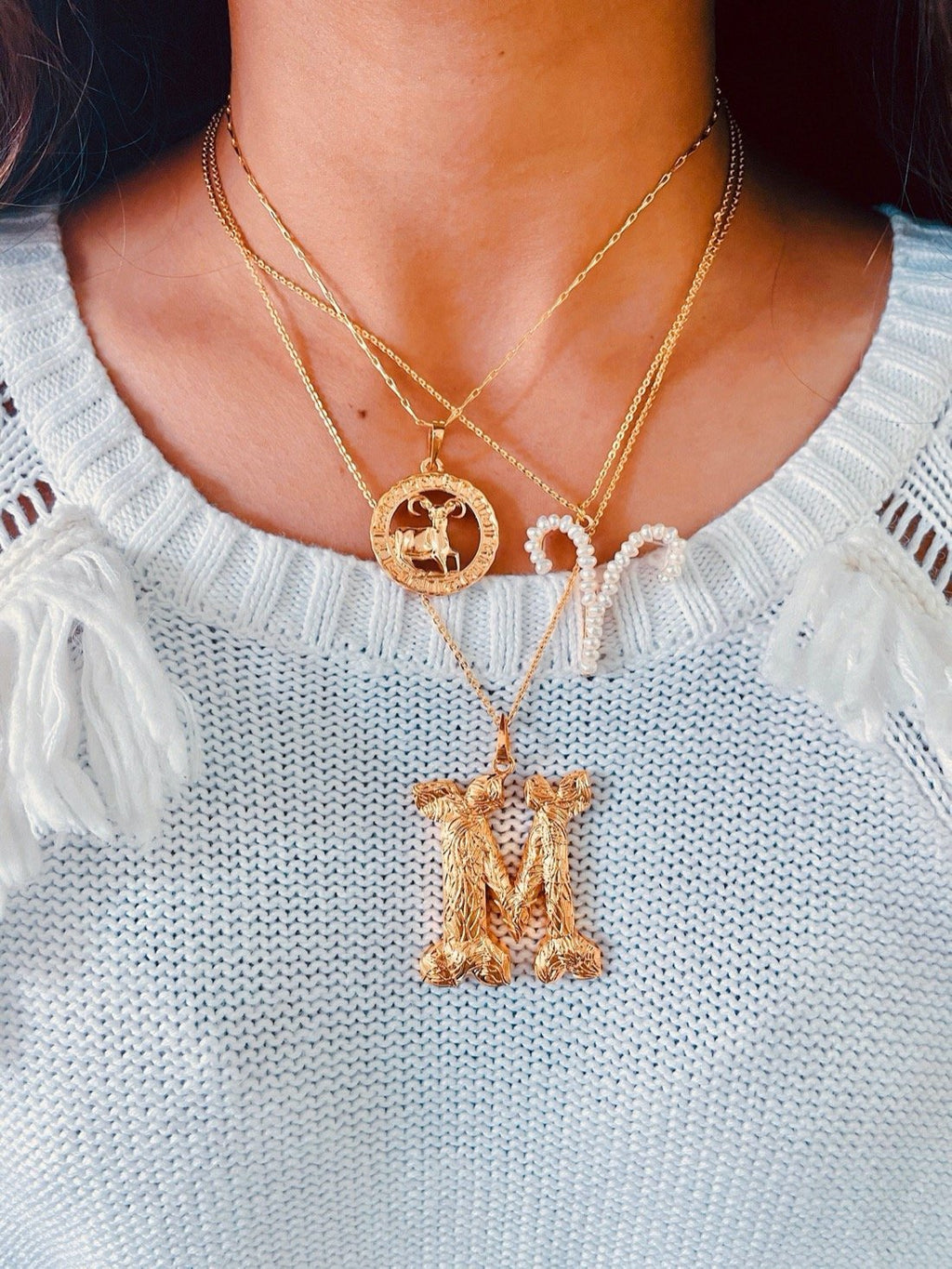 Zodiacali Gold Zodiac Star Sign Charm Necklace by Prerto — personalised gifting