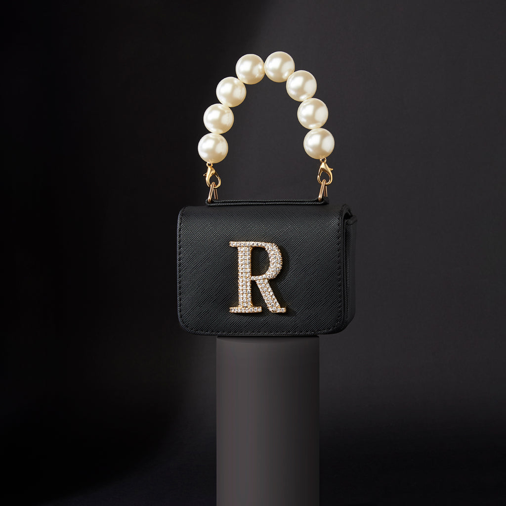 Personalised Black Nano Bag by Prerto — detail view
