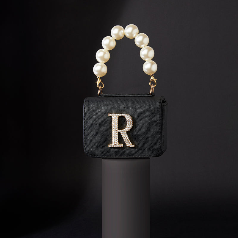 Personalised Black Nano Bag by Prerto — detail view