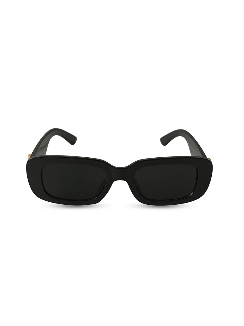 Personalised Black Sunglasses by Prerto — worn on model